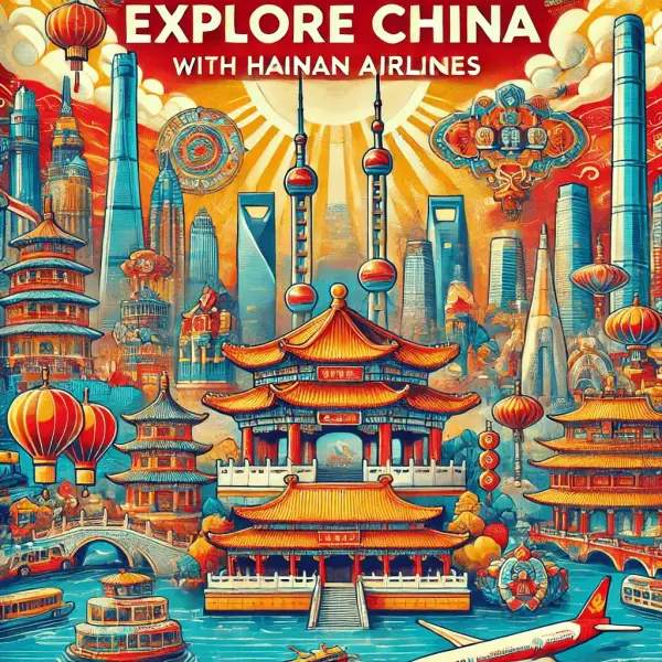 Hainan Return from Auckland to Beijing $428, Shanghai $461, Chengdu $432, Chongqing $432, Xian $432, Nanking $432 & More [Aug-Dec] - from Auckland promotional image