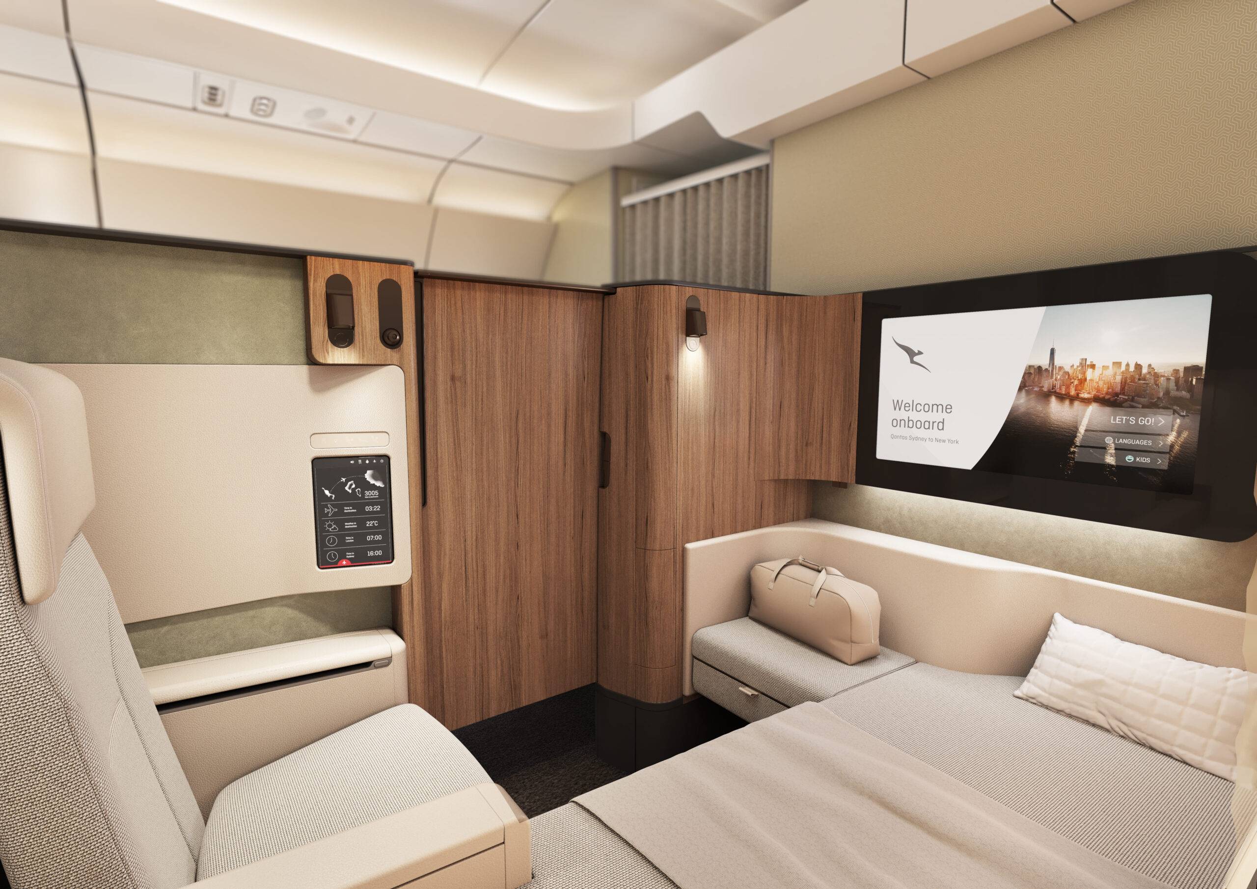 Qantas Unveils Revolutionary "Project Sunrise" Airbus A350 Cabin Design