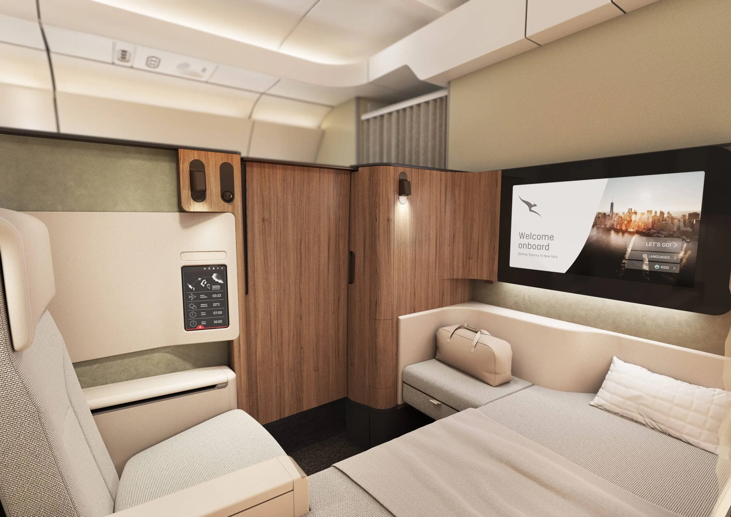 Qantas Unveils Revolutionary "Project Sunrise" Airbus A350 Cabin Design