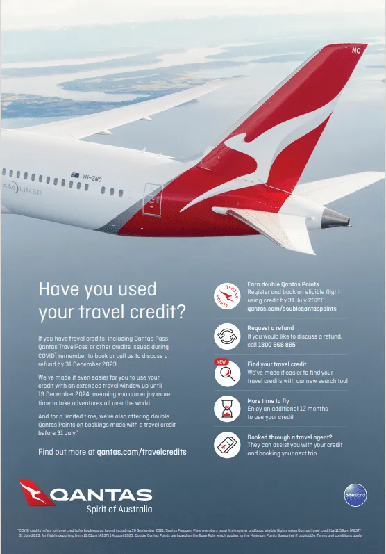 Is There Qantas Credit With Your Name On It?