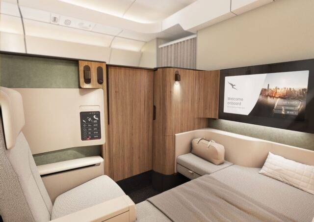 Qantas Reveals 'Project Sunrise' First and Business Class Cabins for A350s!