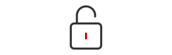 No lock in contract icon