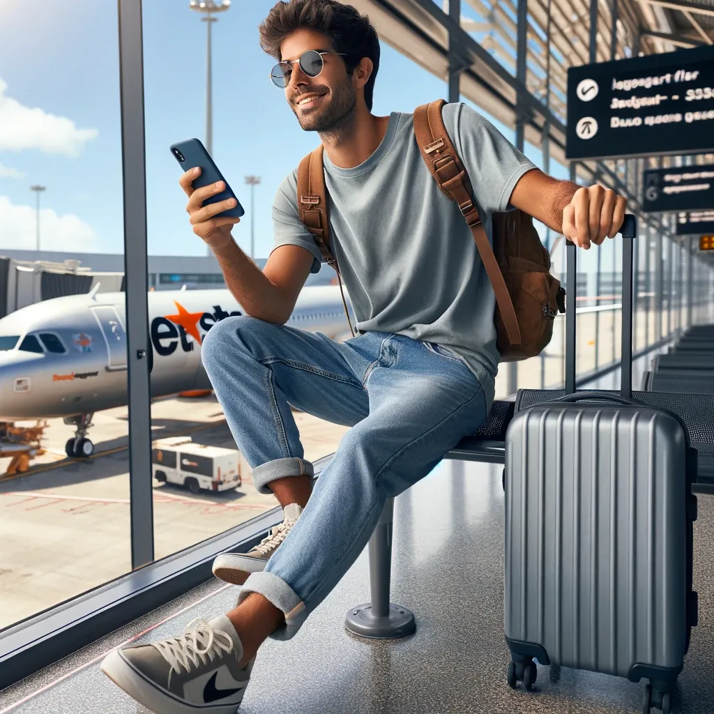 AI generated Jetstar passenger