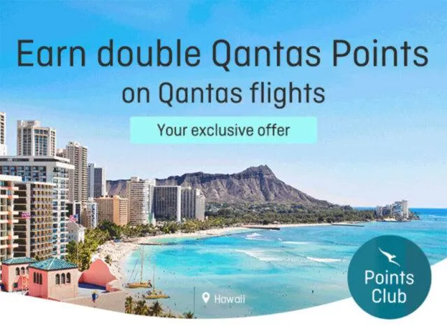 Qantas Points Club Exclusive:  Earn 2x or 3x Points on Qantas Flights!