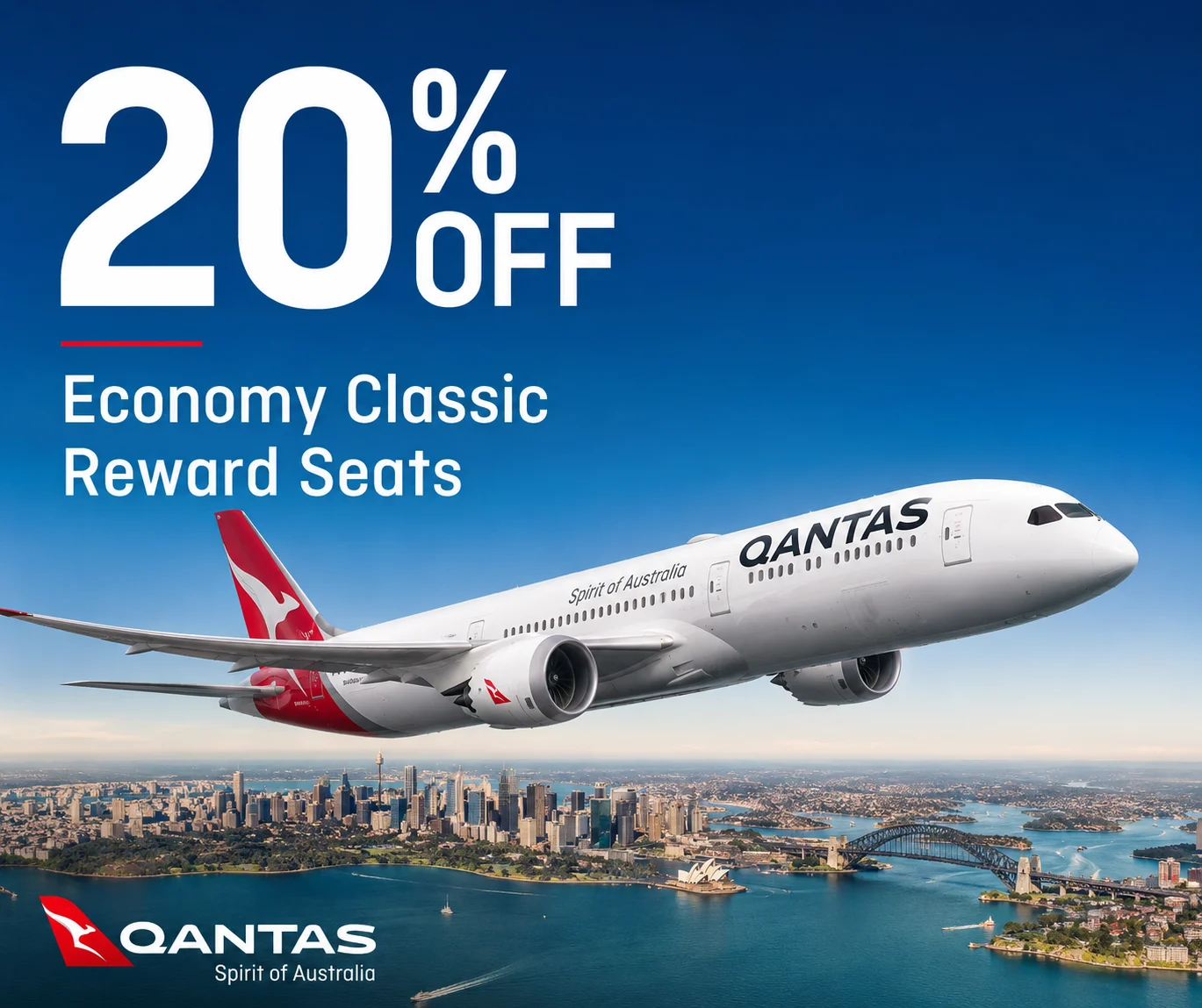 Qantas Classic Flight Rewards: 20% Off Economy Domestic Flights Until May 25