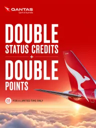 Qantas Double Status Credits or Points on Domestic & Trans-Tasman Flights (Travel May-Aug 2026) - Blog article thumbnail