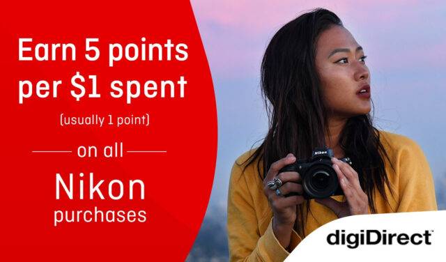 Calling all Photographers: 5x Qantas Points on all Nikon products at digiDirect!
