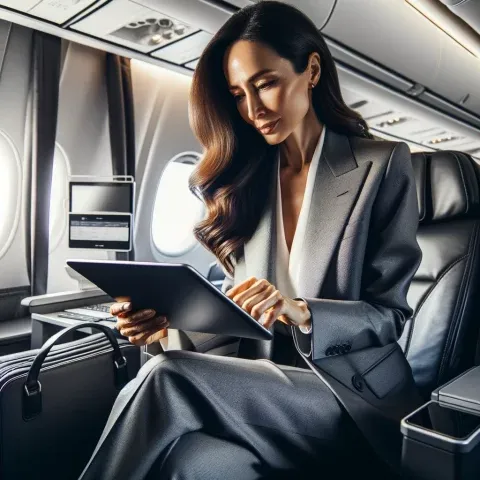 AI generated Virgin Australia passenger