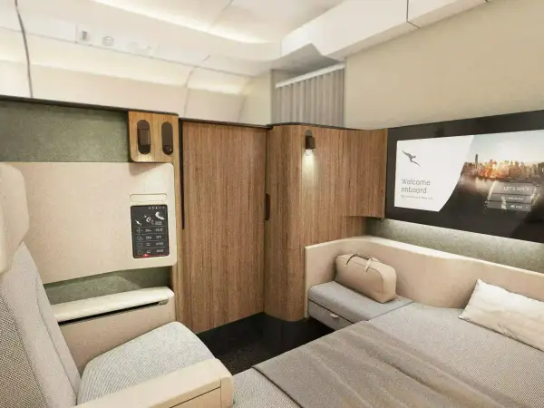 Qantas Reveals 'Project Sunrise' First and Business Class Cabins for A350s!
