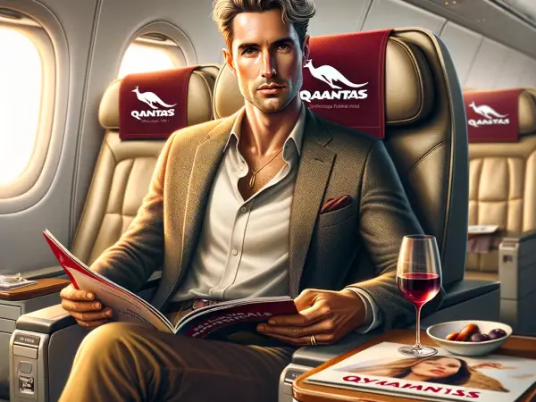 Qantas Twice as Rewarding: Choose Double Points or Double Status Credits - Book by 2 March - from Australia promotional image