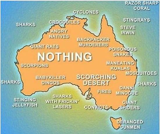 Funny Map of Australia