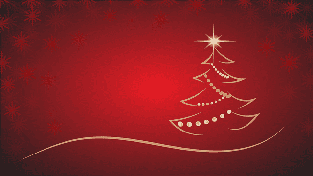 Abstract Christmas tree logo