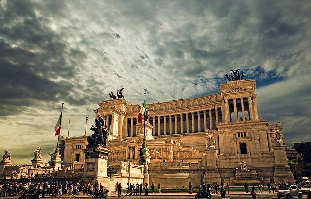 The Victor Emmanuel II National Monument, Rome, Italy